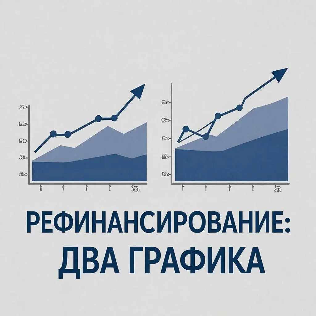 Как может проходить рефинансирование:
.
два графика📉📈 это для тех у кого изначально было два графика: | Сетка — социальная сеть от hh.ru