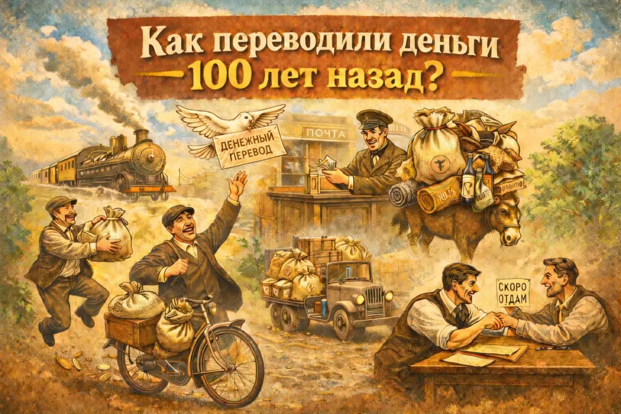 Как люди переводили деньги 100 лет назад - без банков и приложений
На прошлой неделе мы вспоминали, как люди копили деньги без банковских карт и мобильных приложений | Сетка — социальная сеть от hh.ru