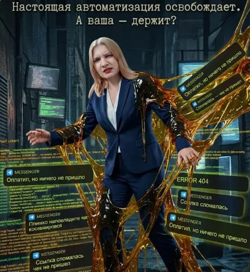 Вы вроде бы всё автоматизировали.
Но почему тогда всё до сих пор на вас?
Есть Prodamus. Есть бот. Рассылки вроде бы настроены | Сетка — социальная сеть от hh.ru