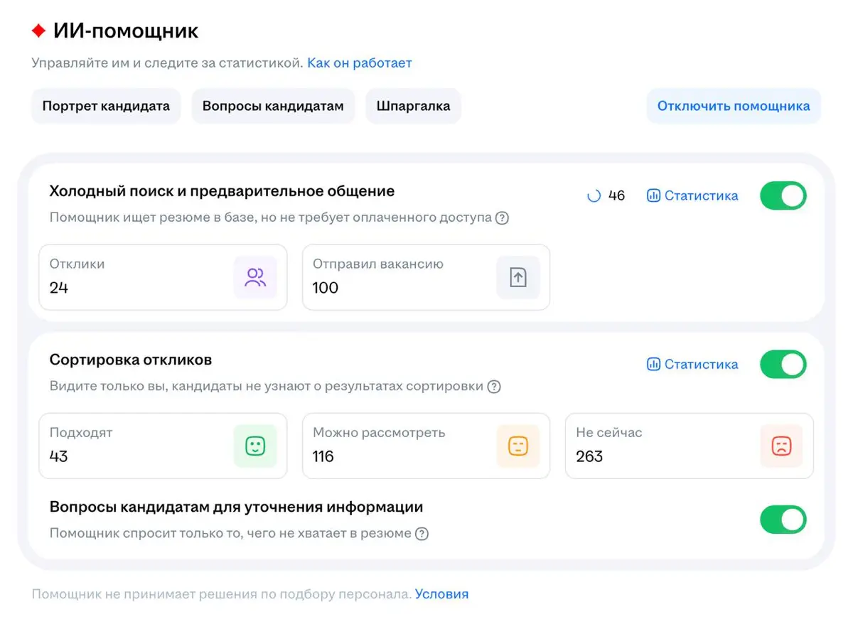 У HeadHunter теперь есть ИИ-помощник | Сетка — социальная сеть от hh.ru