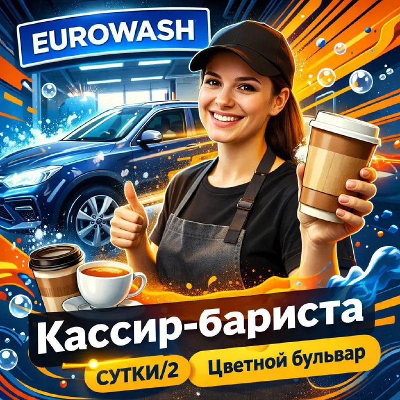 КАССИР-БАРИСТА
4 500₽ - 7 500₽
Кафе при автокомплексе EUROWASH
• Москва, м. Цветной бульвар
• Рестораны/Кафе
• +79161656795
Jober - удобный mini app с быстрым доступом к вакансиям | Сетка — социальная сеть от hh.ru