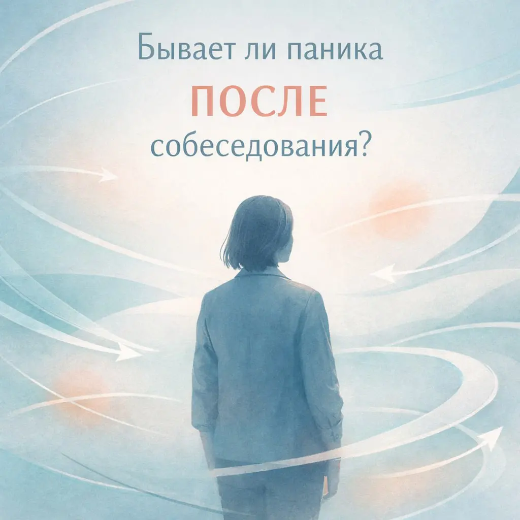 Бывает ли паника ПОСЛЕ собеседования?
Звучит странно — потому что мы привыкли обсуждать страх до встречи: «волнуюсь», «а вдруг не справлюсь», «как пройдёт разговор с HR или руководителем» | Сетка — социальная сеть от hh.ru