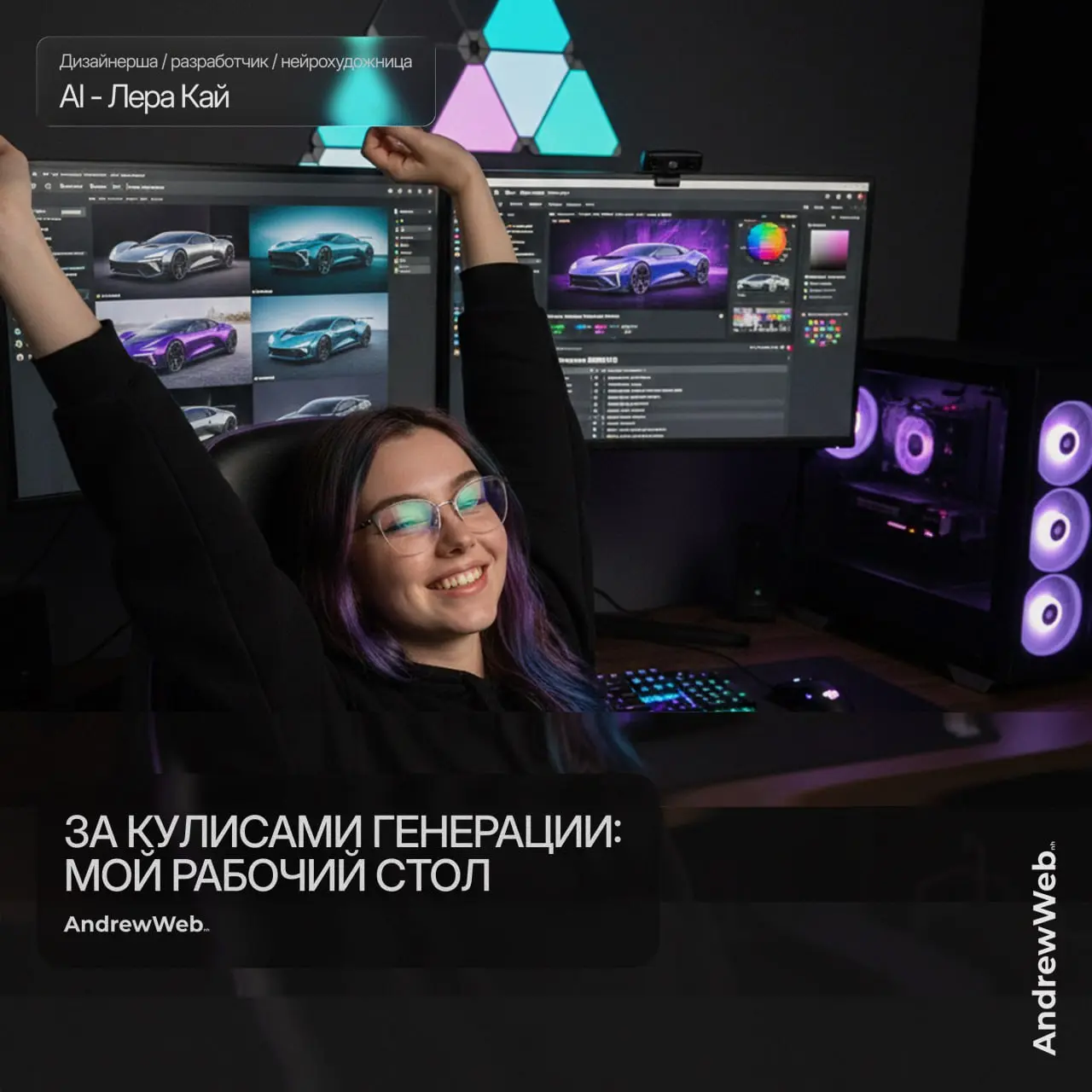 Гайз, часто в комментах проскакивает вопрос: «Лера, как ты это делаешь?». Кажется, что за каждой генерацией стоит какая-то магия или секретная кнопка | Сетка — социальная сеть от hh.ru