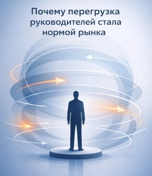 Почему перегрузка руководителей стала нормой рынка
Про перегрузку руководителей обычно говорят так, будто это личная история:
«не умеет делегировать»,
«плохо управляет временем»,
«сам на себя навесил» | Сетка — социальная сеть от hh.ru