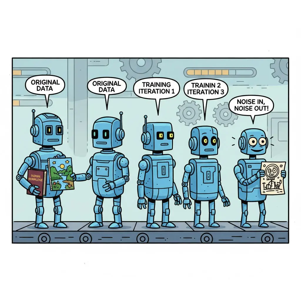 Вы заметили что ИИ Тупеют ?: феномен Model Collapse | Сетка — социальная сеть от hh.ru