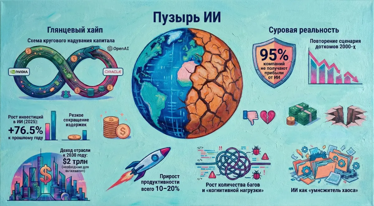 Анатомия ИИ-пузыря | Сетка — социальная сеть от hh.ru