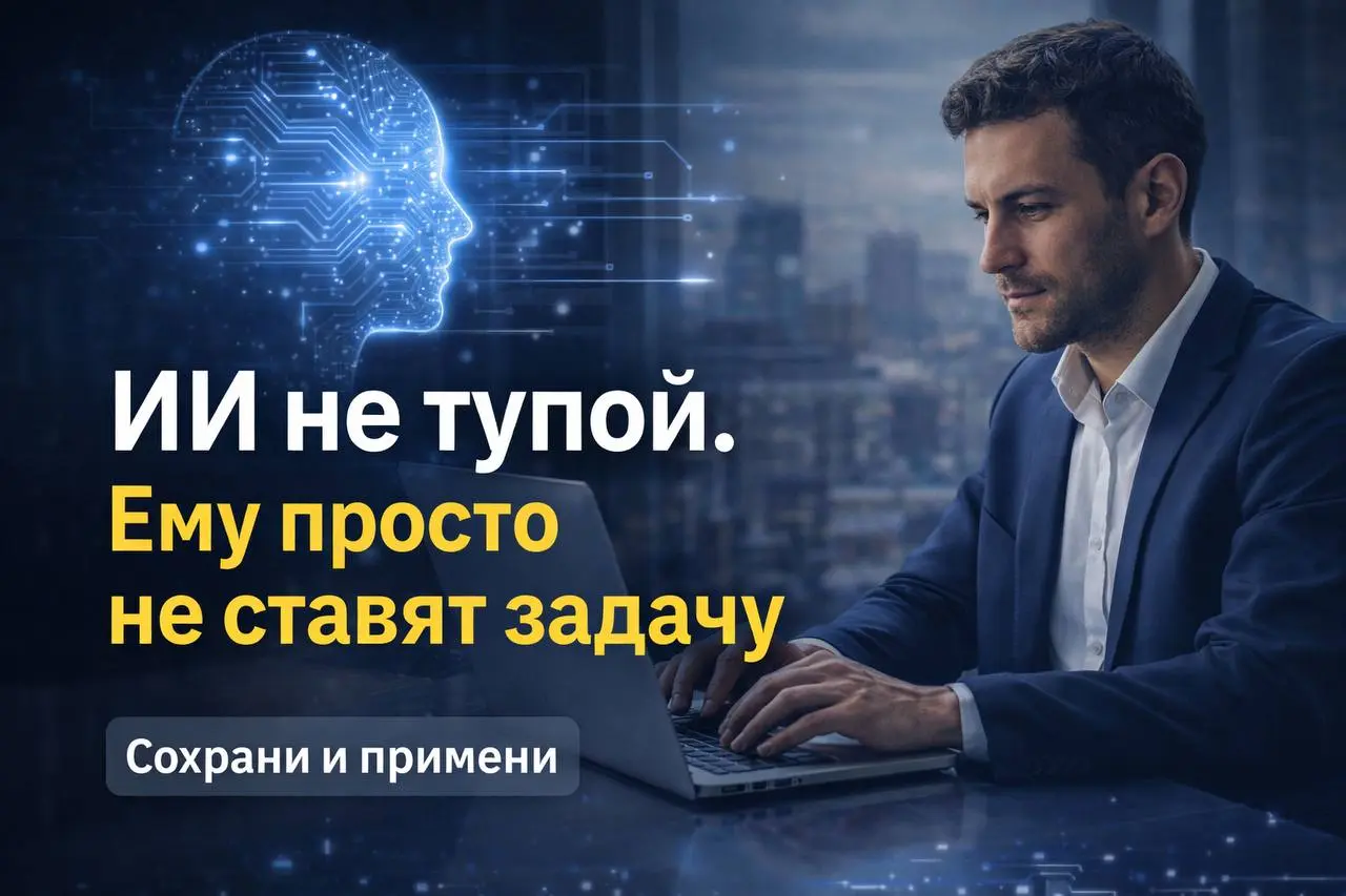 Кейс - Промт 1
Предприниматели часто говорят одно и то же:
«Я пробовал ИИ — ерунда. Пишет как-то поверхностно».
А потом смотришь, что именно они ему написали, и всё становится понятно | Сетка — социальная сеть от hh.ru