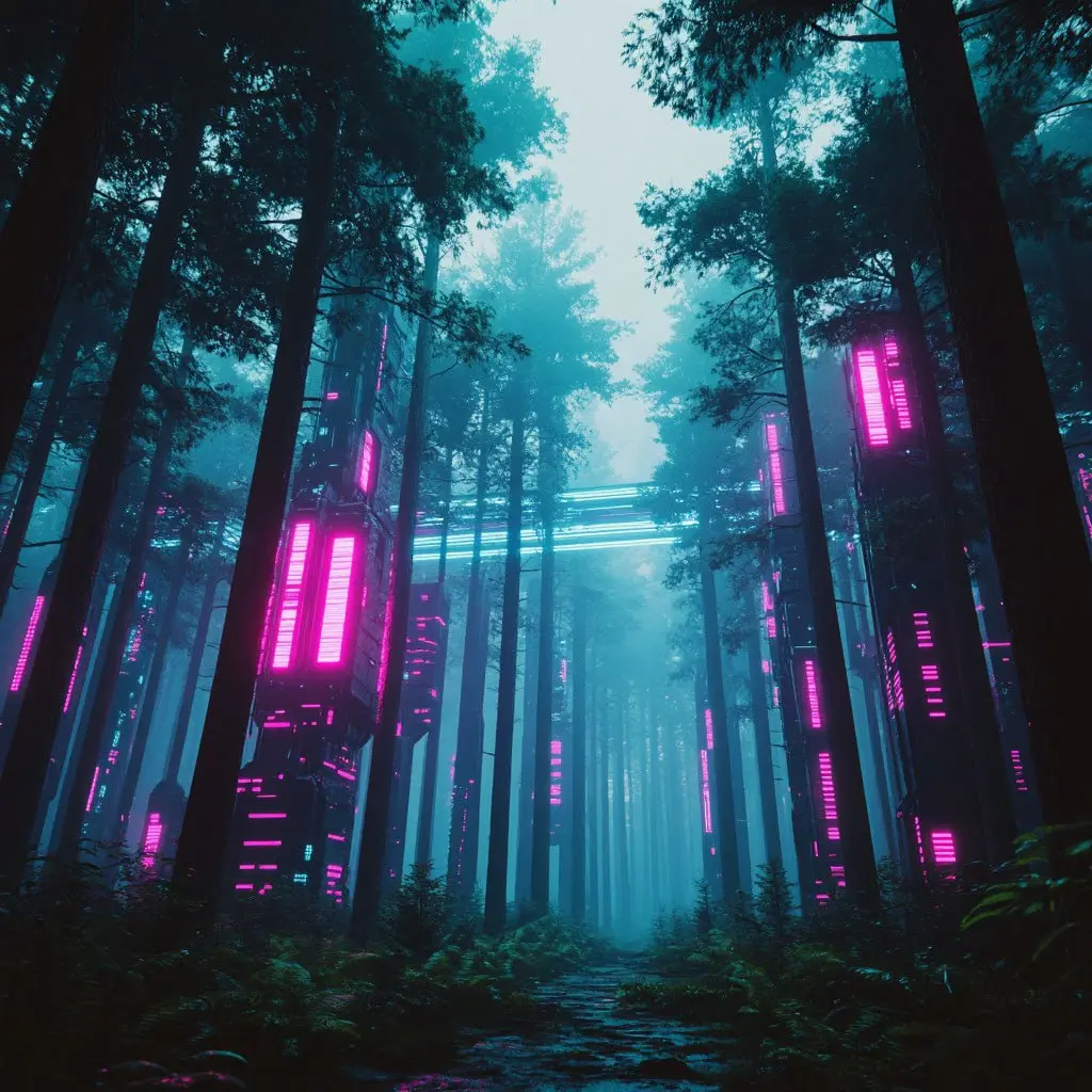 👾AI-Cyberpunk: цифровые зарисовки от ИИ | Сетка — социальная сеть от hh.ru