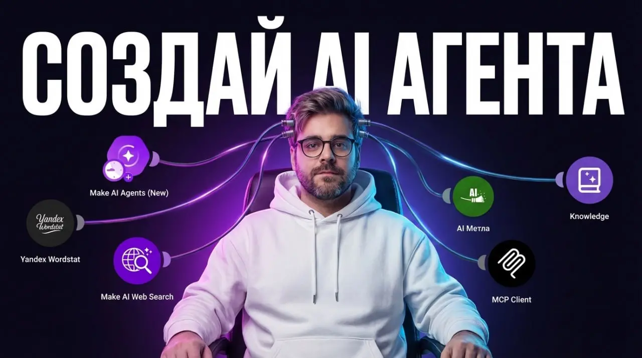 Как создать AI Агента в Make: Полный гайд по обновлению.
Я не разбирал промптинг, но думаю всю информацию которая пригодиться для агентостроения дал | Сетка — социальная сеть от hh.ru