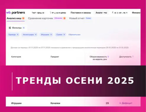📈 ТОП- тренды продаж на Вайлдберизз осенью 2025 году! | Сетка — социальная сеть от hh.ru