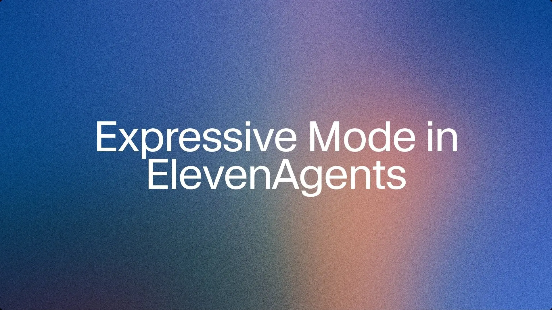 🔊 ElevenLabs запустила Expressive Mode
ElevenLabs представила Expressive Mode для ElevenAgents — голосовых агентов с расширенной эмоциональной выразительностью | Сетка — социальная сеть от hh.ru