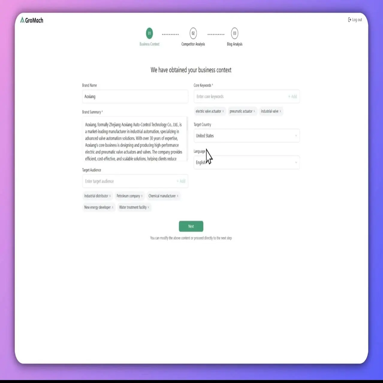 ☝🏻 https://gromach.com/
Сервис GroMach предназначен для автоматизации роста органического трафика на веб-сайтах с помощью искусственного интеллекта | Сетка — социальная сеть от hh.ru