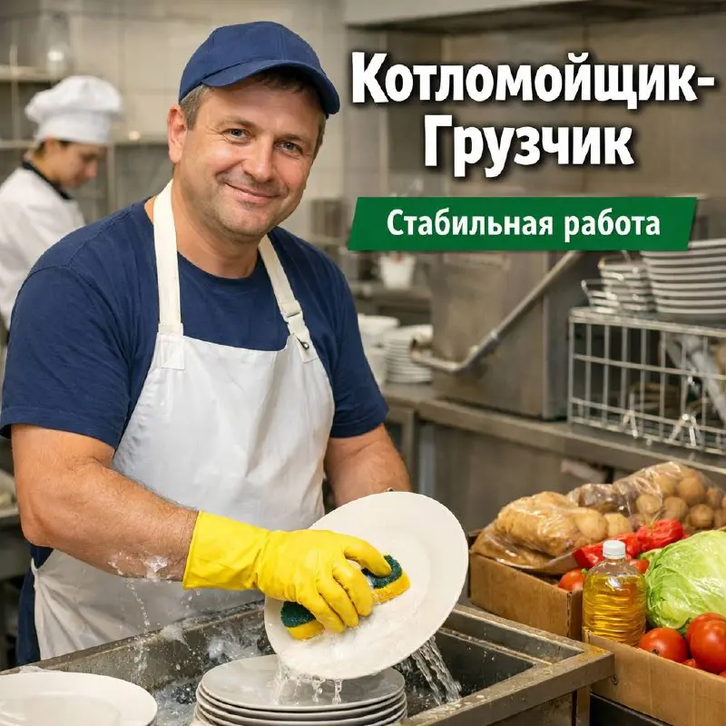 КОТЛОМОЙЩИК-ГРУЗЧИК
От 5 000₽
Новая столовая
• Москва
• Рестораны/Кафе
• +79099798339
Jober - удобный mini app с быстрым доступом к вакансиям | Сетка — социальная сеть от hh.ru