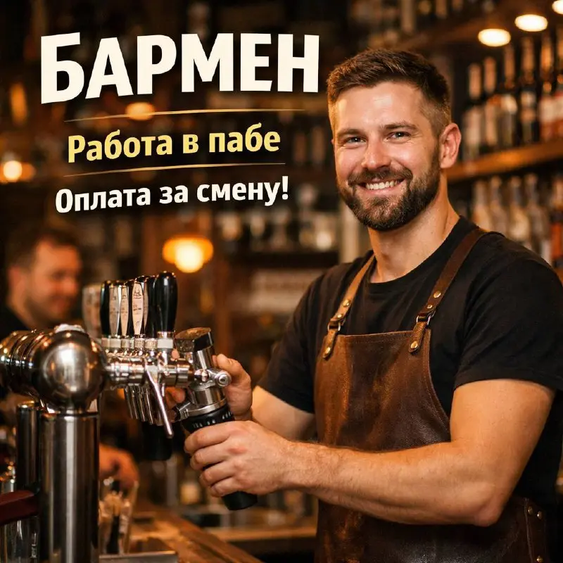 БАРМЕН
3 500₽ - 4 500₽ (+ чай)
Пивной бар 7 ПЯТНИЦ
• Москва
• Рестораны/Кафе
• +79646459030
Jober - удобный mini app с быстрым доступом к вакансиям | Сетка — социальная сеть от hh.ru