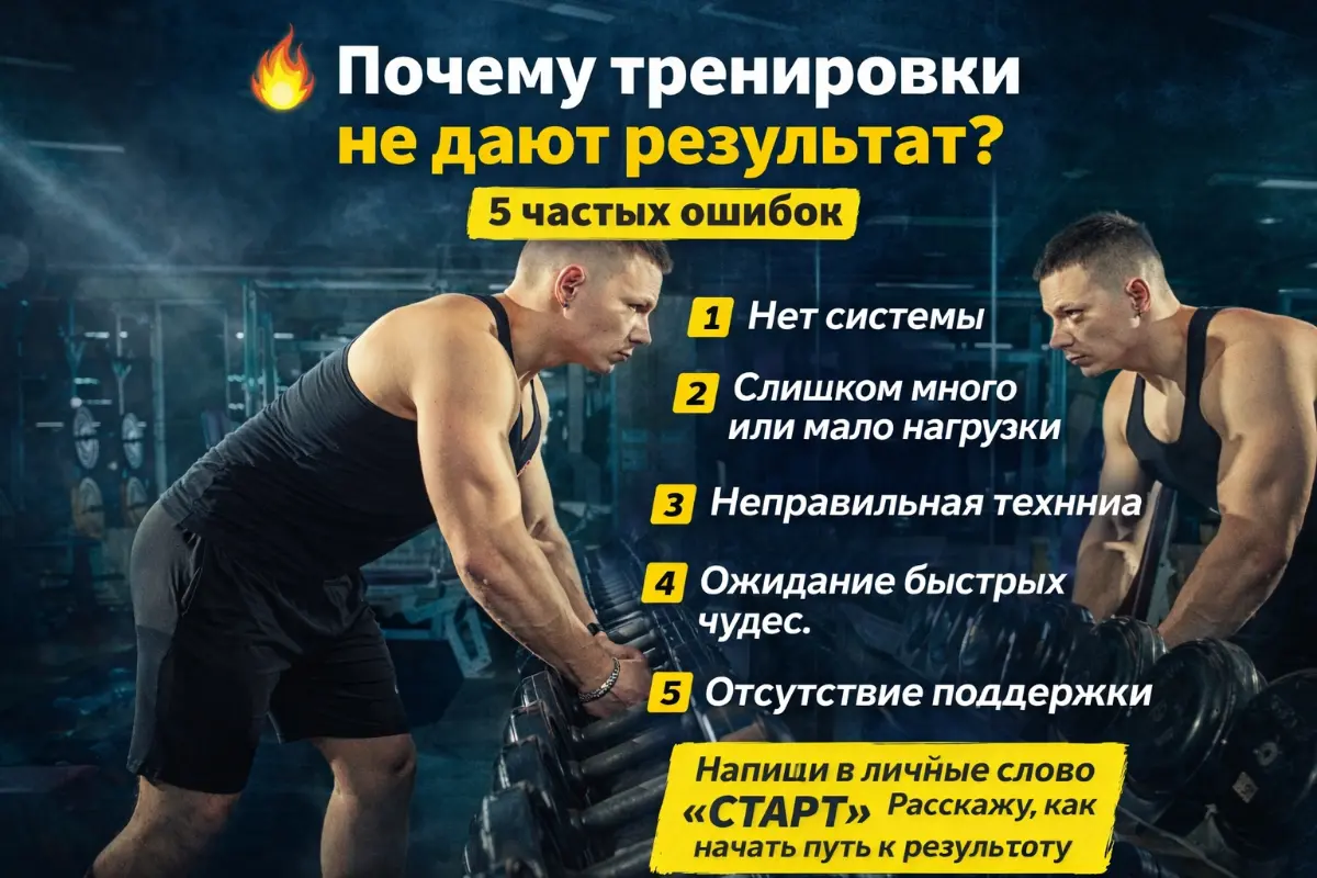 🔥 «Почему тренировки не дают результат?» 5 частых ошибок | Сетка — социальная сеть от hh.ru