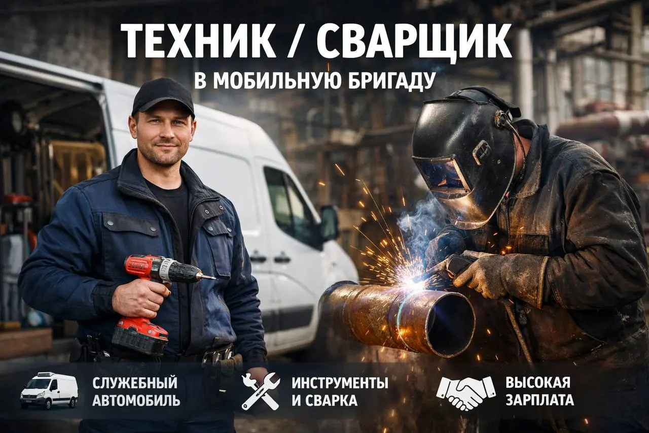 ТЕХНИК, СВАРЩИК (МОБИЛЬНАЯ БРИГАДА)
130 000₽ - 160 000₽
Прямой работодатель
• Москва
• Строительство
• +79162093083
Jober - удобный mini app с быстрым доступом к вакансиям
В этом посте были ссылки, но... | Сетка — социальная сеть от hh.ru