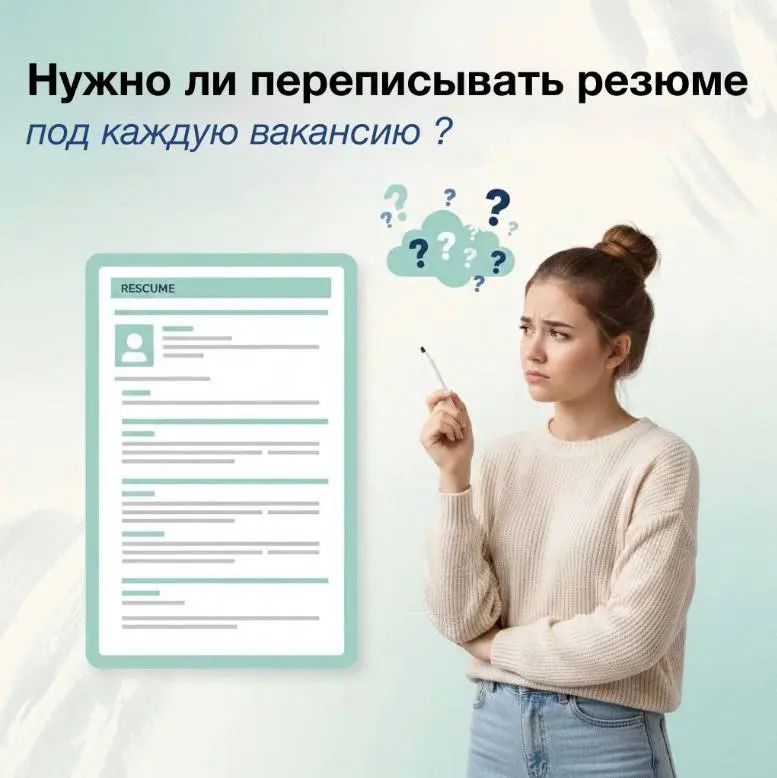 Нужно ли переписывать резюме под каждую вакансию? | Сетка — социальная сеть от hh.ru