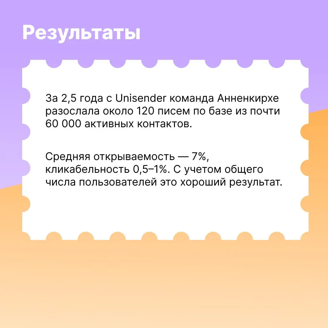 Церкви тоже нужен контент-маркетинг. Например, в Анненкирхе уже два года один из каналов привлечения аудитории — email-рассылки | Сетка — социальная сеть от hh.ru