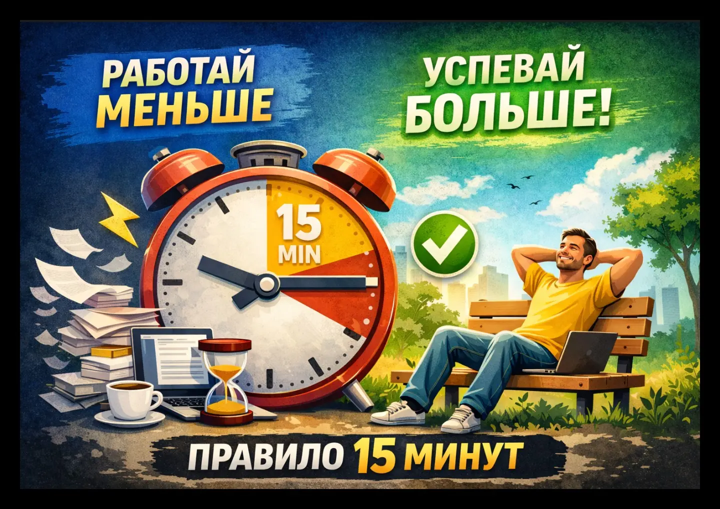 Правило 15 минут | Сетка — социальная сеть от hh.ru