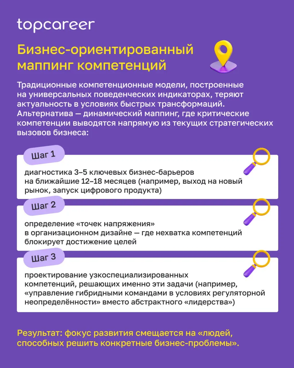 Операционный HR-лидер решает задачи, которые уже возникли.
Трансформационный HRD проектирует системы, которые предотвращают возникновение кризисов и создают условия для устойчивого роста бизнеса | Сетка — социальная сеть от hh.ru