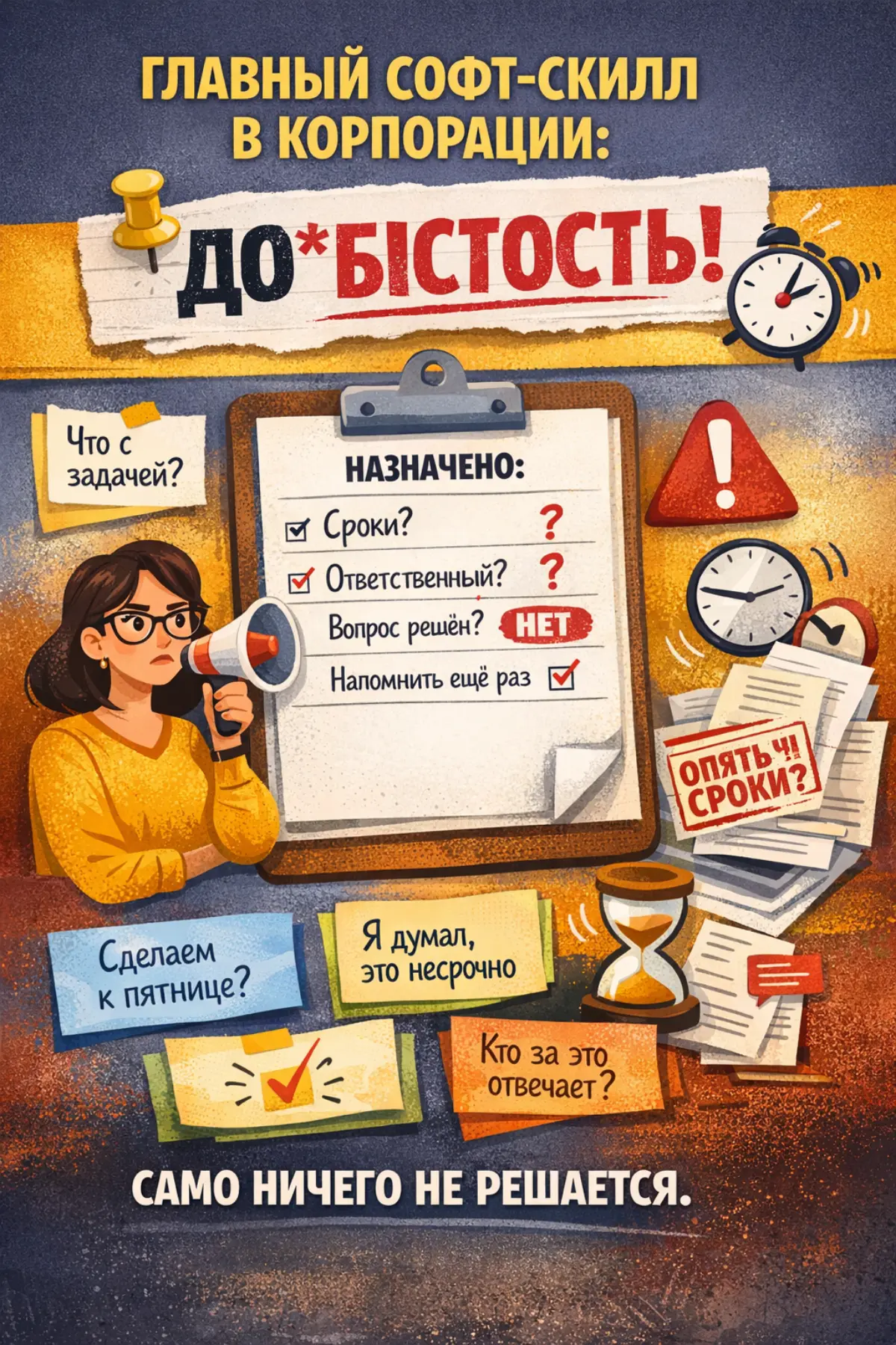 Главный софт-скилл в корпорации — это до*бистость. | Сетка — социальная сеть от hh.ru