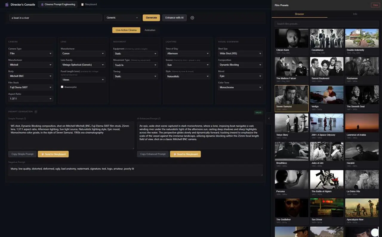 🎬 ТЫ БОЛЬШЕ НЕ ЗРИТЕЛЬ
Director’s Console — это твоя личная VFX-студия, упакованная в один интерфейс, где каждый кадр рождается по законам настоящего кино 🎥💥 | Сетка — социальная сеть от hh.ru