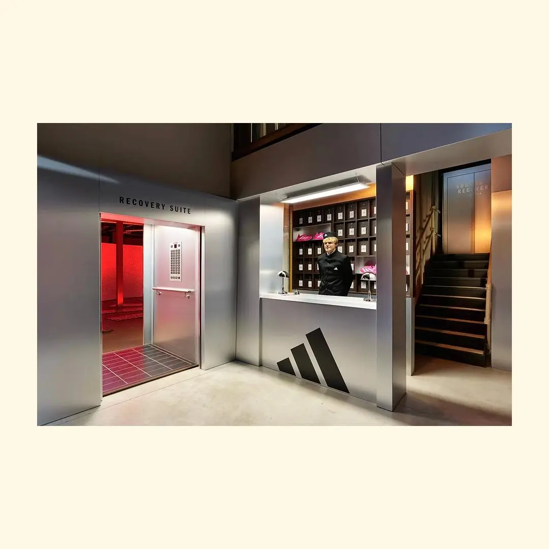 Как работать с поп-ап точками
№6 : «Вэлнесс без границ»
01. Adidas Hybrid Hotel
Поп-ап отель в Восточном Лондоне. “5-звёздочная зона восстановления” для спортсменов и фитнес-аудитории
02 | Сетка — социальная сеть от hh.ru