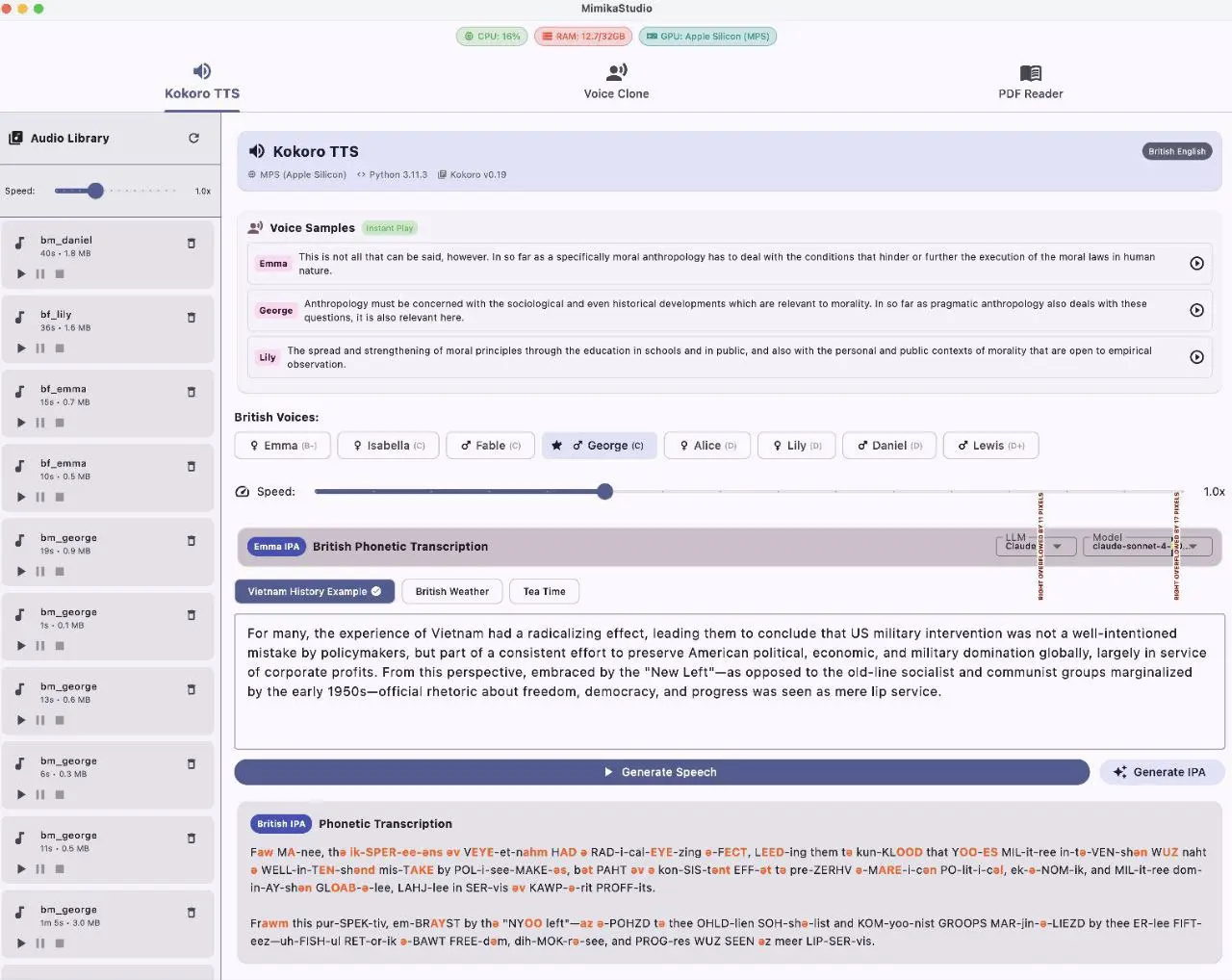 КЛОННИРОВАТЬ ГОЛОС ЛЮБОГО ЧЕЛОВЕКА 😏🎙
MimikaStudio — локальная ИИ-студия, которая превращает твой комп в студию озвучки🎧✨
Загрузил 3 секунды аудио — голос клонирован | Сетка — социальная сеть от hh.ru