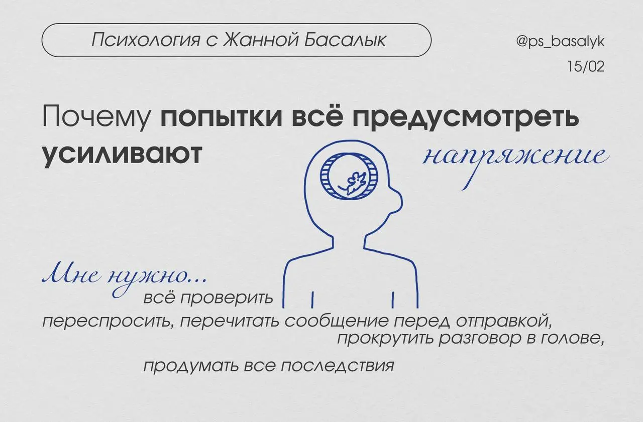 О навязчивом контроле
Если тревога становится постоянной, почти всегда усиливается и контроль | Сетка — социальная сеть от hh.ru