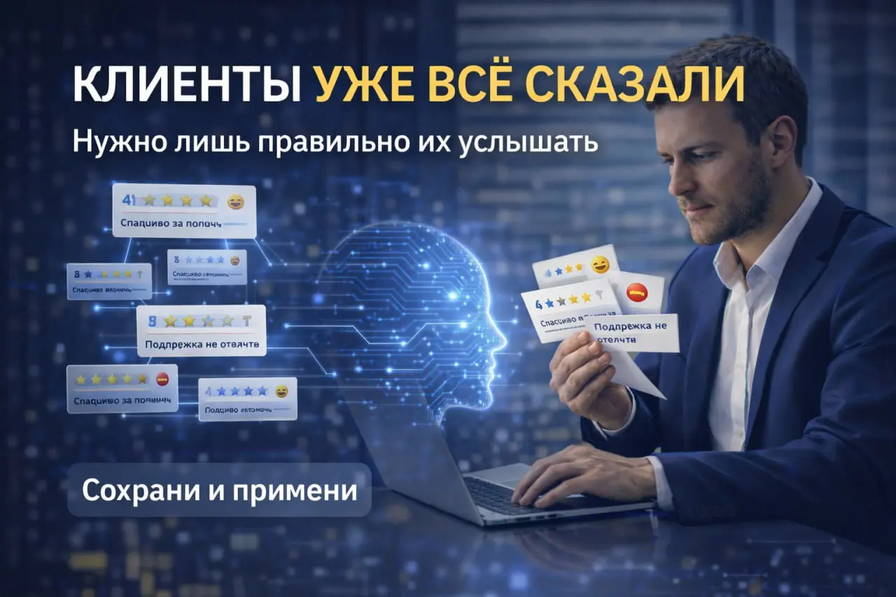 Кейс - Промт 6
Отзывы есть почти у каждого бизнеса.
Но проблема в том, что их много, они разрозненные и противоречивые | Сетка — социальная сеть от hh.ru