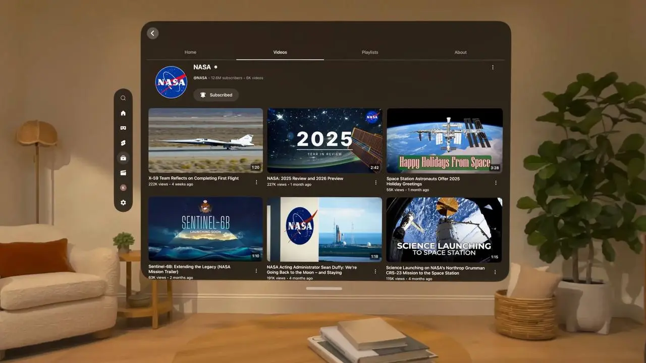 Для Apple Vision Pro стало доступно официальное приложение YouTube — теперь сервис работает нативно в visionOS | Сетка — социальная сеть от hh.ru