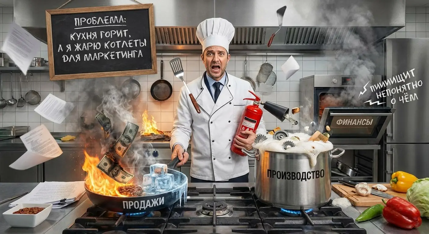 У меня в бизнесе кухня горит, а я должен сам жарить котлеты | Сетка — социальная сеть от hh.ru