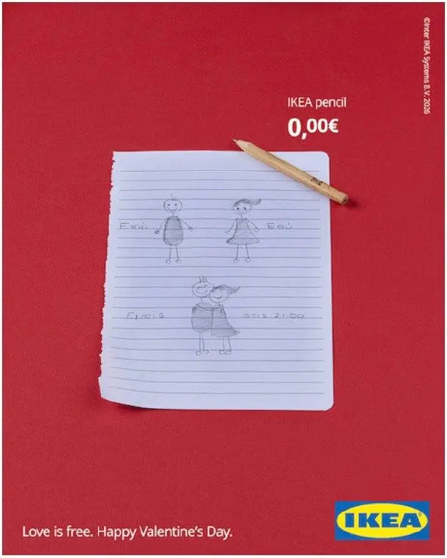 IKEA в Греции сделали, кажется, одну из самых трогательных кампаний ко Дню святого Валентина | Сетка — социальная сеть от hh.ru