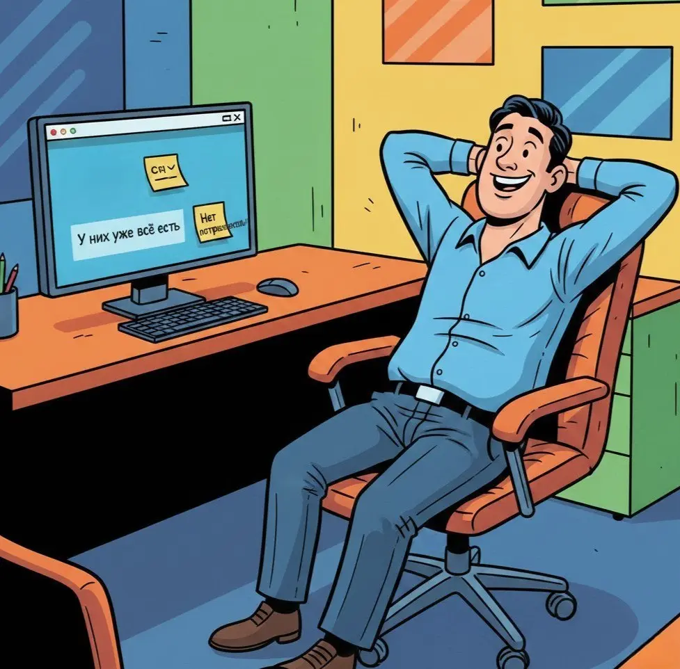 #ШуткаПонедельника
У вас в отделе есть такой менеджер? Он полдня висит на телефоне, а вечером смотрит в CRM с лицом героя, который только что спас мир от лишних трат | Сетка — социальная сеть от hh.ru