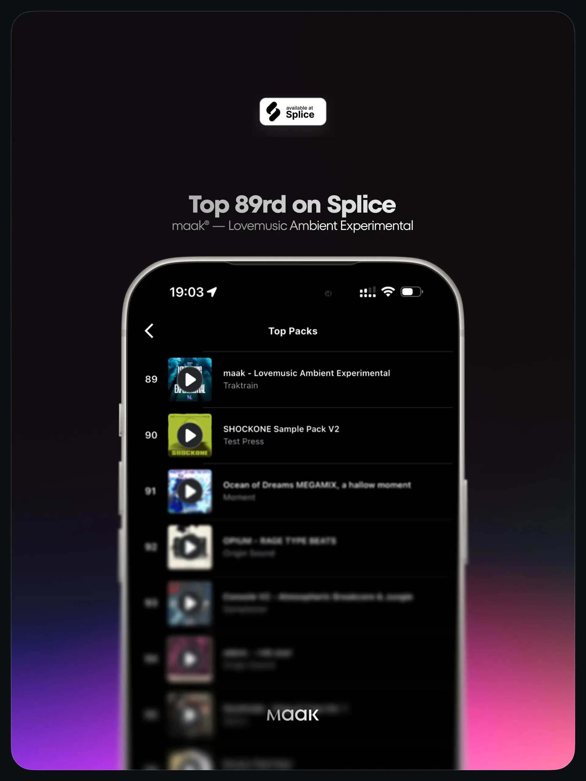 🏆#blog — Мы в топе Splice!
Наш недавний релиз семпл-пака «Lovemusic Ambient Experimental» недавно успел ворваться в топ-100 Splice и поднялся на 89-ую строчку | Сетка — социальная сеть от hh.ru