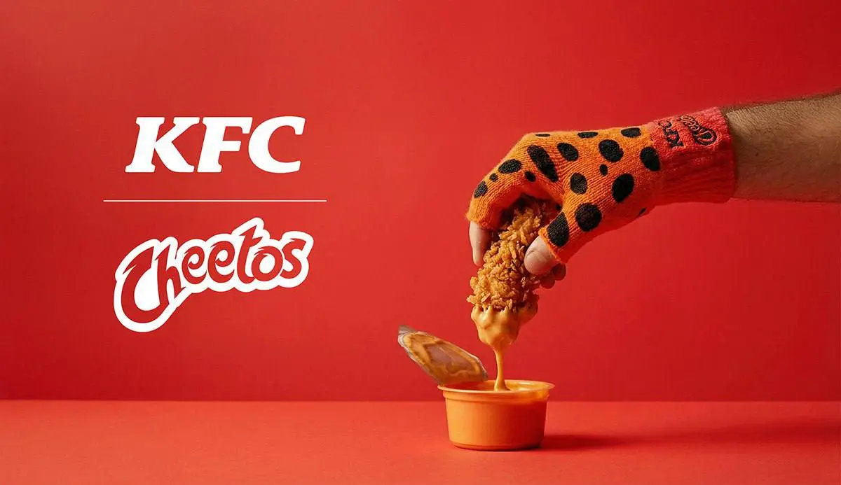 Французский KFC заколлабился с Cheetos и выкатил специальные перчатки, в которых удобно облизывать пальцы после поедания фастфуда во время холодов | Сетка — социальная сеть от hh.ru