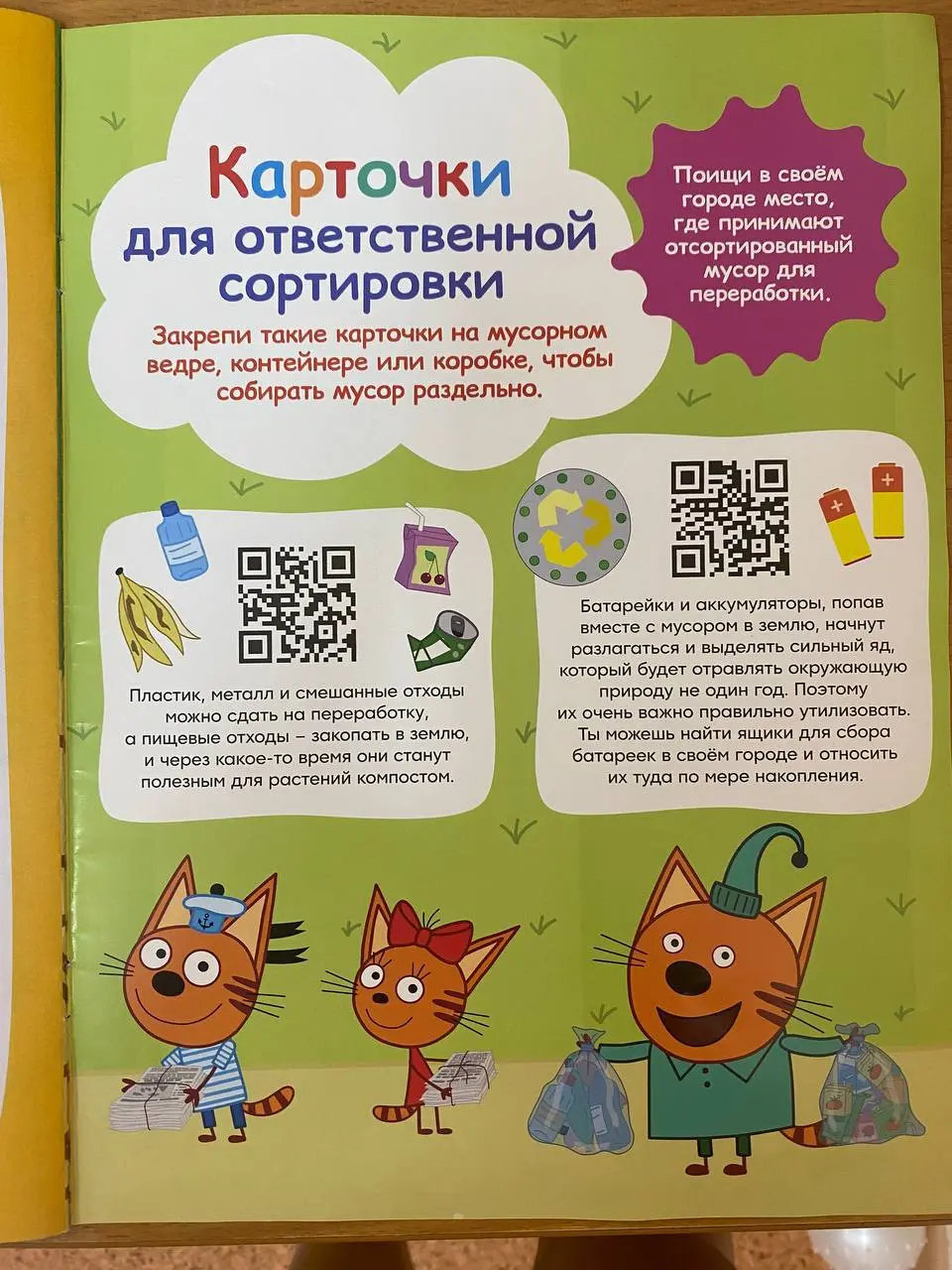 Нежданчиком кошачий обзор от волонтёрки и экомамы Ани Хоботовой @annahobot🪴
Совершенно случайно купила журнал Три кота (номер 8/2025) в 5ке | Сетка — социальная сеть от hh.ru