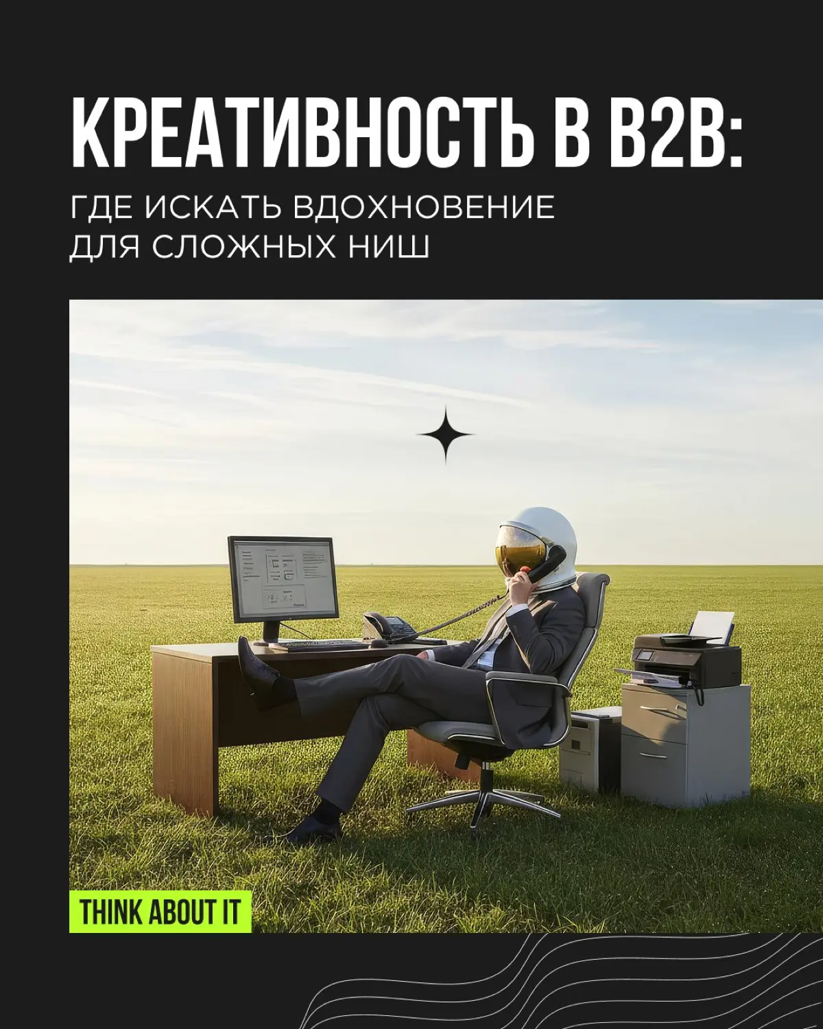 Есть мнение, что креативность — удел рекламы, дизайна и других «творческих» сфер. А в B2B всё строго: цифры, регламенты, типовые решения
Но это миф | Сетка — социальная сеть от hh.ru