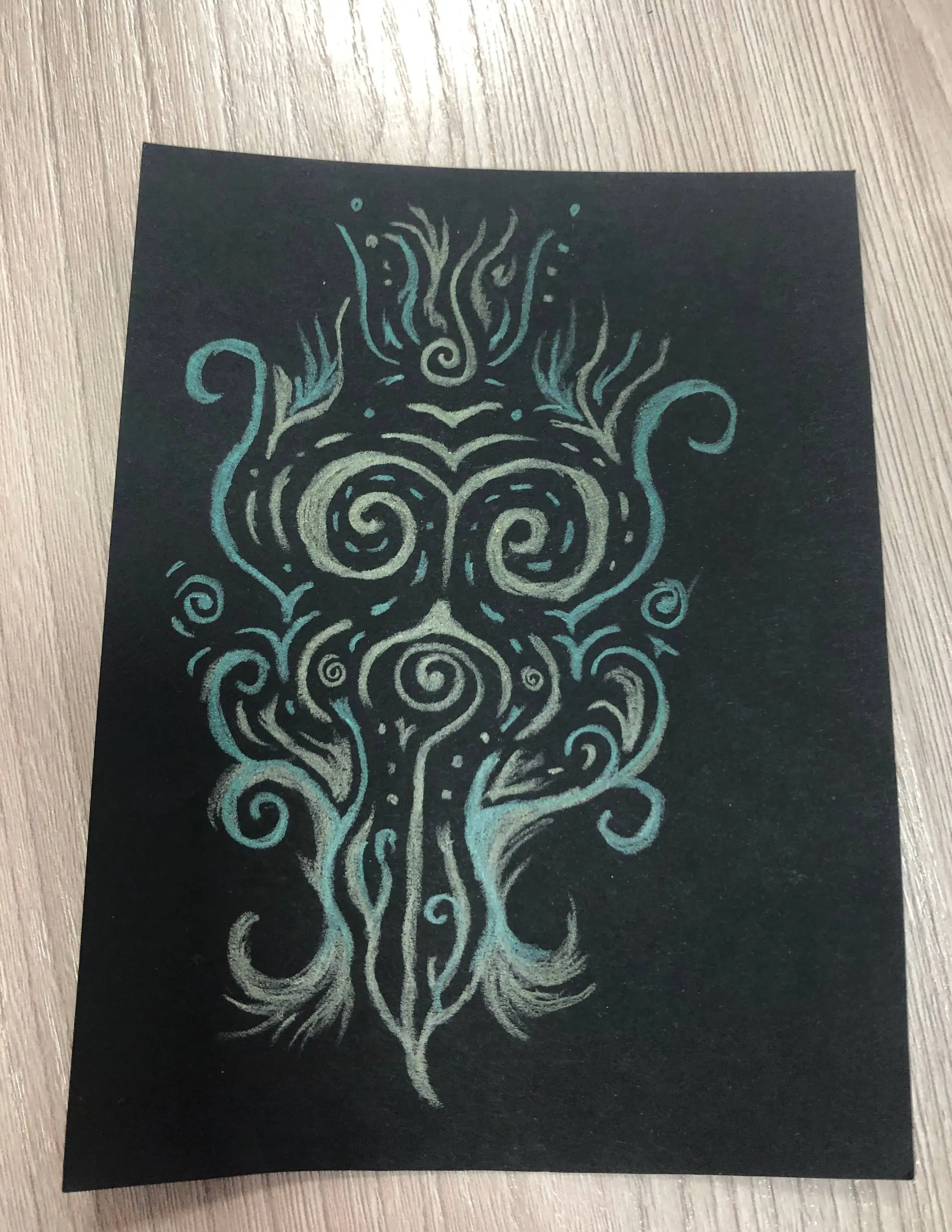 🌀Немного моих абстракций с акции в библиотеке.
абстракции на черном не так популярны.
☺️Рада, что ребятам понравился процесс их создания.
Я получила обратную связь от уже созданных работ | Сетка — социальная сеть от hh.ru