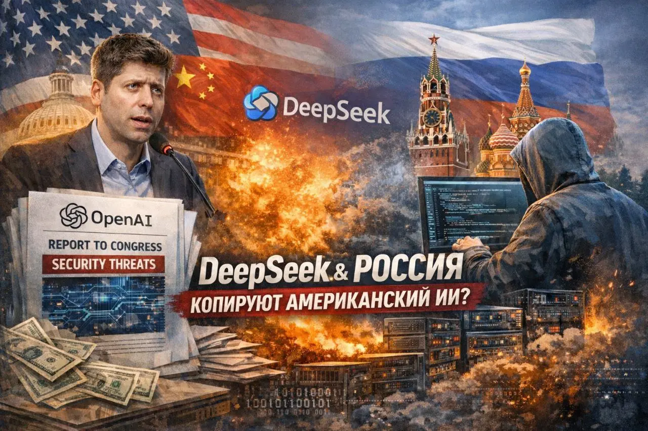🔥 OpenAI бьет тревогу: DeepSeek и Россия «копируют» американский ИИ? 🤖
Компания OpenAI официально обратилась к Конгрессу США с серьезными обвинениями в адрес своего китайского конкурента DeepSeek, а т... | Сетка — социальная сеть от hh.ru