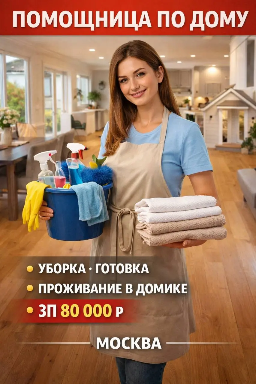 ПОМОЩНИЦА ПО ДОМУ
От 80 000₽
Частный дом
• Москва
• Клининг и бытовые услуги
• @lubov0686
Jober - удобный mini app с быстрым доступом к вакансиям
В этом посте были ссылки, но мы их удалили по правилам... | Сетка — социальная сеть от hh.ru