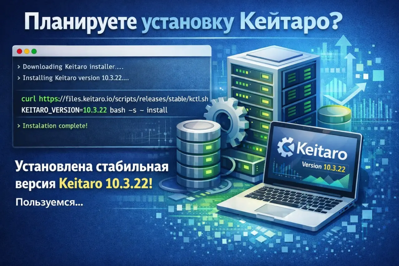 Планируете установку кейтаро?
По дефолту из инструкции: docs.keitaro.io
ручная установка и авто-инсталляторы устанавливают последнюю версию трекера, что вполне логично | Сетка — социальная сеть от hh.ru