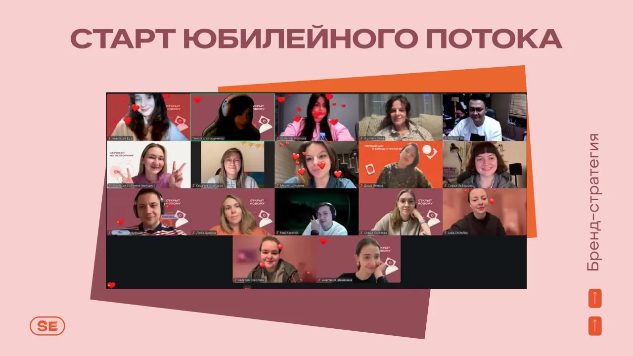 Вот так ярко стартовали с десятым потоком курса «Бренд-стратегия как инструмент для бизнеса» 🧡
Подглядели, как прошёл Впускной — формат знакомства и нетворкинга перед обучением | Сетка — социальная сеть от hh.ru