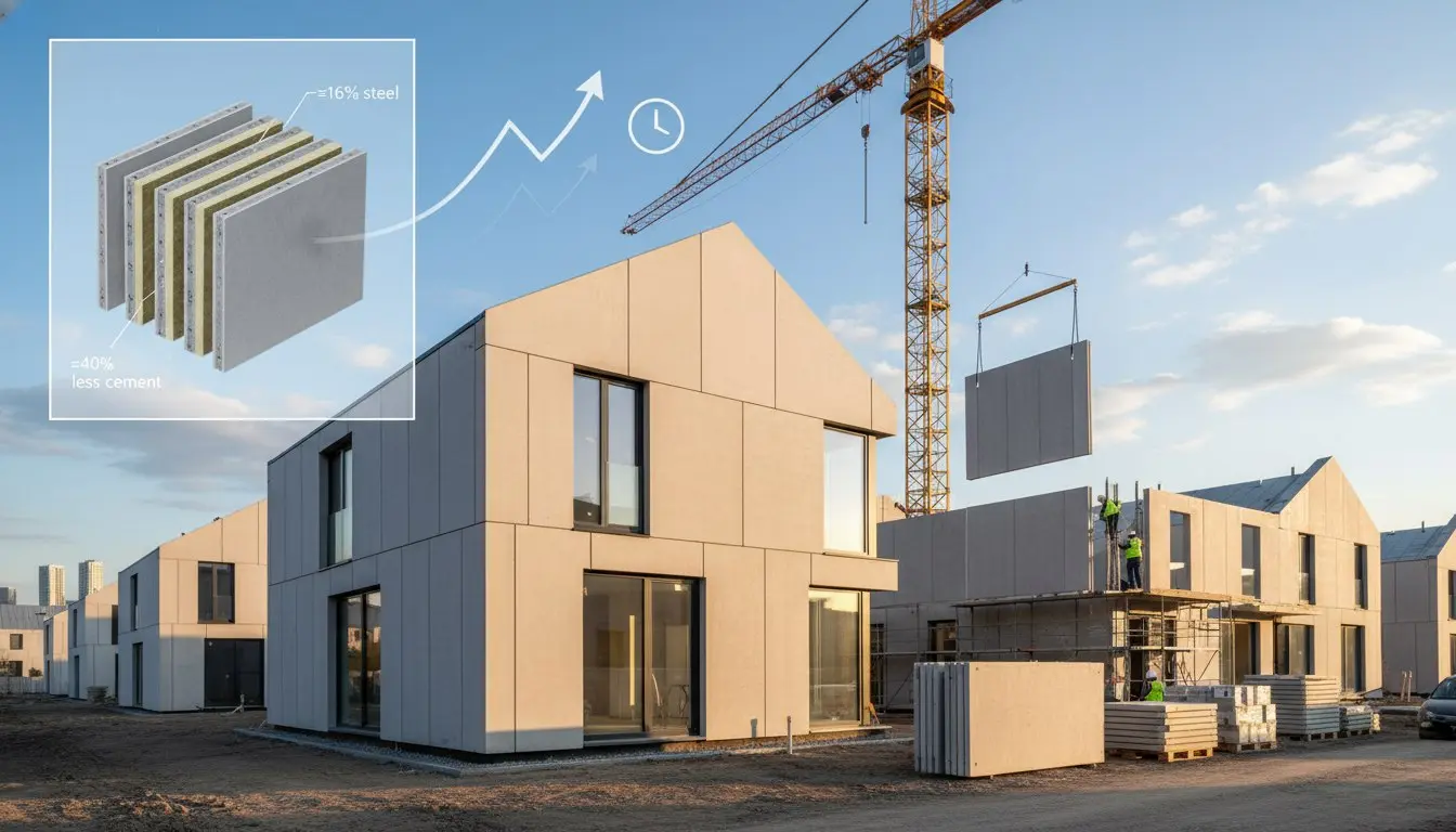 SCIP — не «мода», а экономика инвестиций. 🏠📈
Сталь нужна ≈16% от объёма классического монолита — экономия до 84% по металлу. Цемента уходит ≈40% меньше | Сетка — социальная сеть от hh.ru
