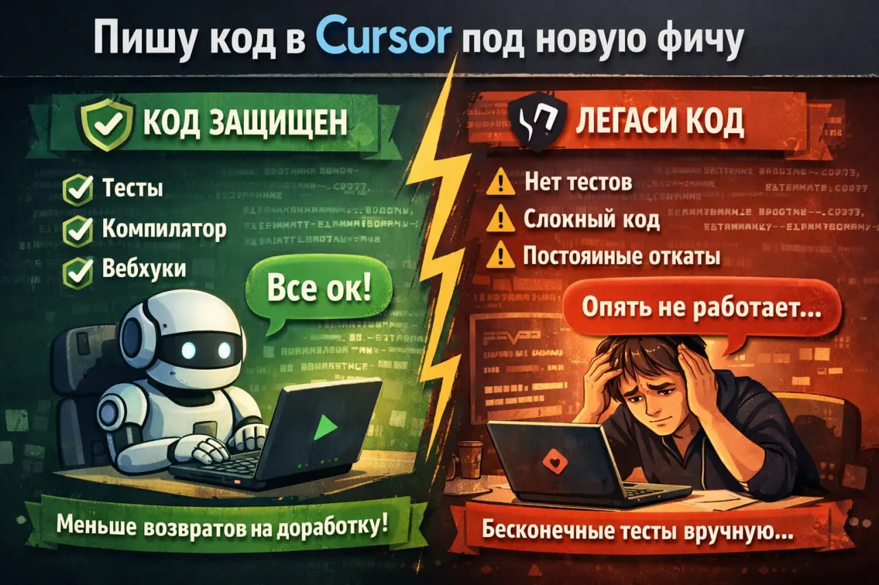 Последнюю неделю плотно использую Cursor и пишу код на нем под новую фичу | Сетка — социальная сеть от hh.ru