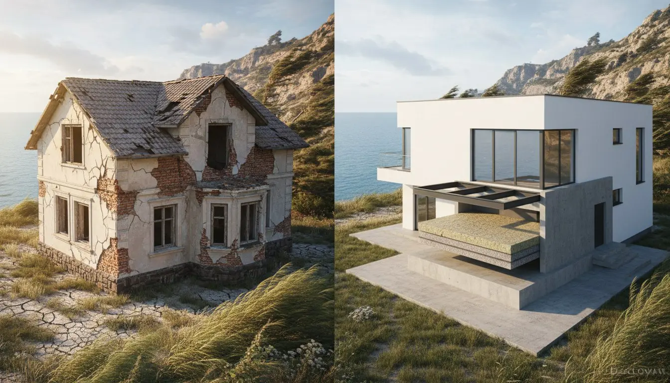 Классический дом в Крыму может «поплыть». Почему? 🏠
Солёный воздух, сильные ветра, резкие перепады и пучинистые грунты быстро «убивают» кладку | Сетка — социальная сеть от hh.ru