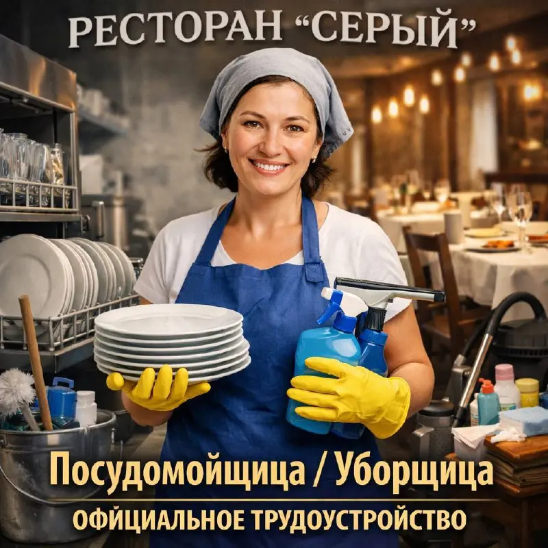 ПОСУДОМОЙЩИЦА/УБОРЩИЦА
От 4 000₽/смена
ресторан "Серый"
• Москва, м | Сетка — социальная сеть от hh.ru