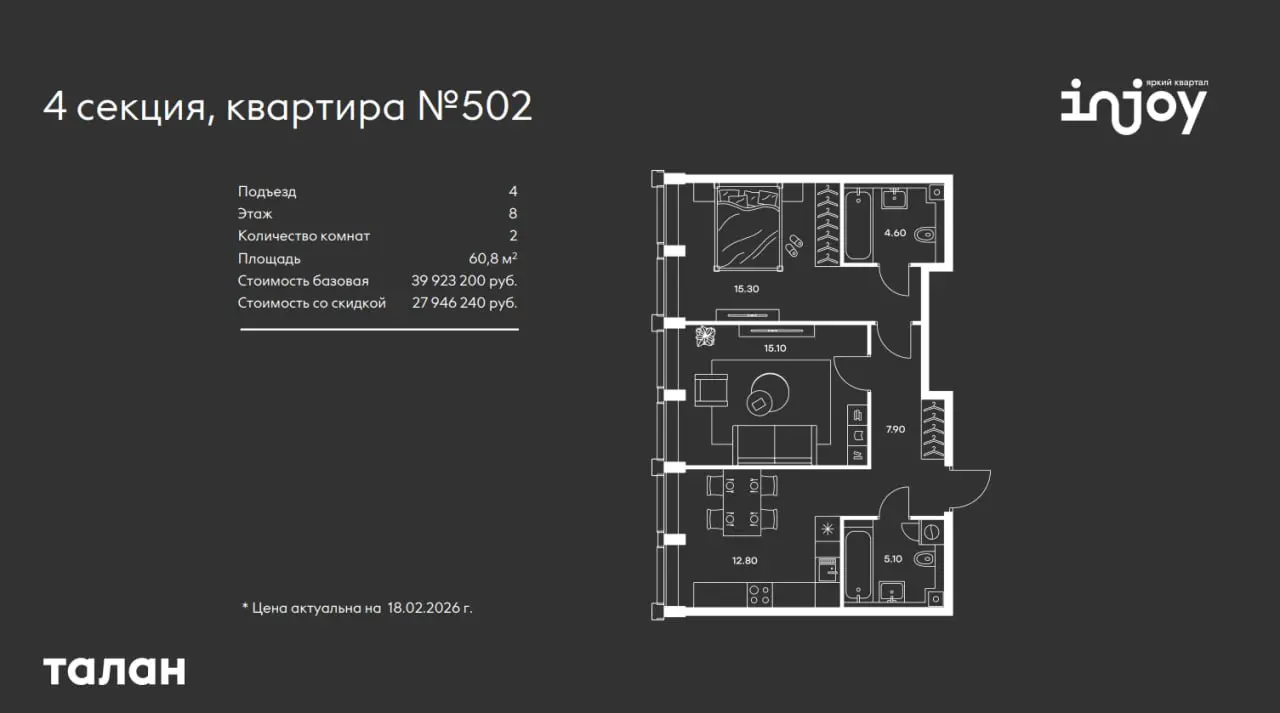 📌 Вашему вниманию обновленный закрытый объем продаж в феврале 2026 со скидкой 3️⃣0️⃣ %
❗️Темпы продаж не перестают нас удивлять и мы повторно обновляем закрытый пул квартир для вас | Сетка — социальная сеть от hh.ru