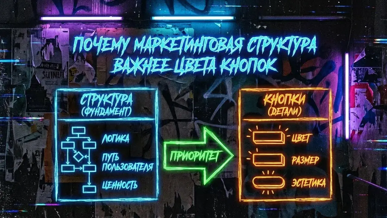 Почему маркетинговая структура сайта важнее цвета кнопок
Цвет кнопок любят обсуждать, потому что это просто и понятно. Поменяли - ждём роста заявок | Сетка — социальная сеть от hh.ru