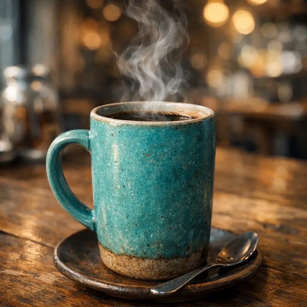 #телеграм #telegram #нейросеть #ai #фотография #промт
Ваш день начинается с кофе?  ☕️
Видела в продаже такие кружки и сделала промт, который повторяет этот дизайн:
A tall cup of coffee on a table in a... | Сетка — социальная сеть от hh.ru